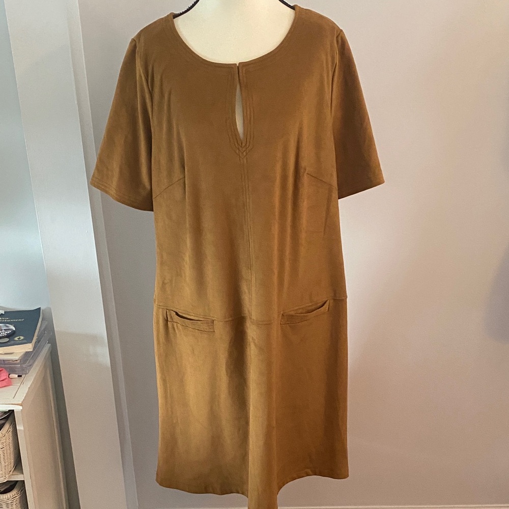 Lane Bryant NWT size 14/16 faux suede dress